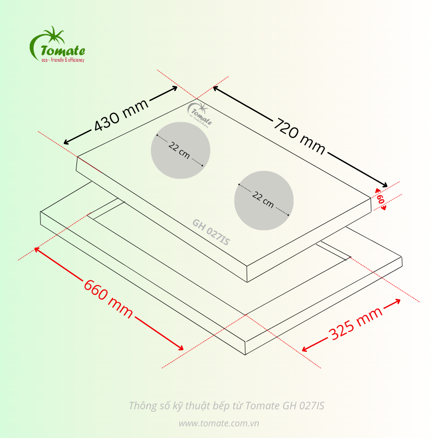 kích thước cắt đá GH 027IS