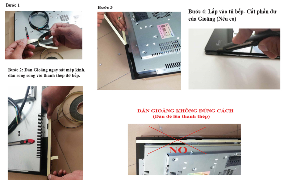 cách lắp bếp từ âm