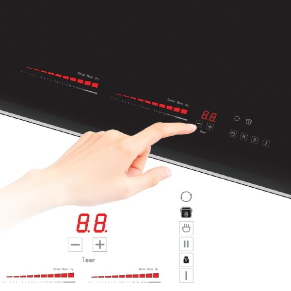 Bảng điều khiểng bếp từ Tomate GH 8G-02IH DFC
