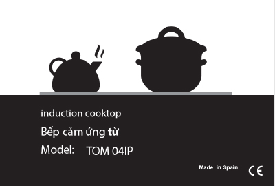 bếp từ 4 vùng nấu Tomate TOM 04IP 7200W