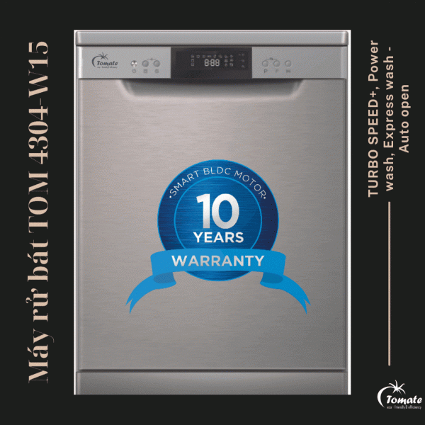 MÁY RỬA CHÉN TOM 4304-W15