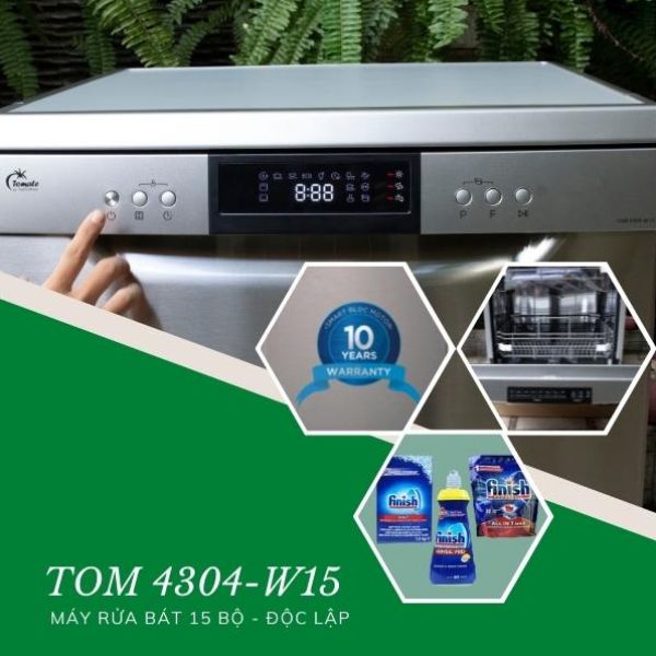 Máy rửa bát Tom 4304-W15
