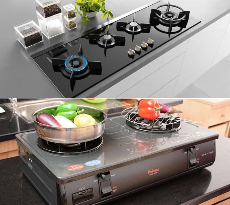 Độ bền - so sánh bếp ga âm và bếp ga dương