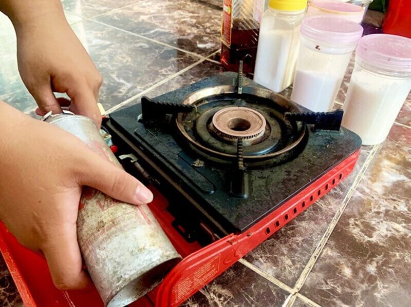 lưu ý - sử dụng bếp ga mini an toàn