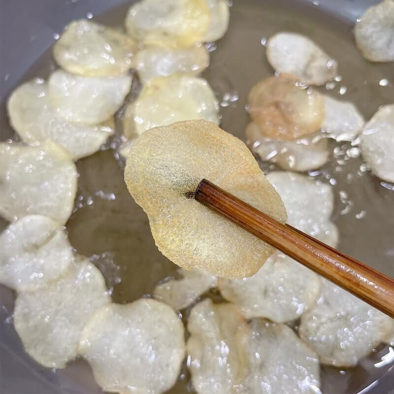 chiên khoai tây giòn tan
