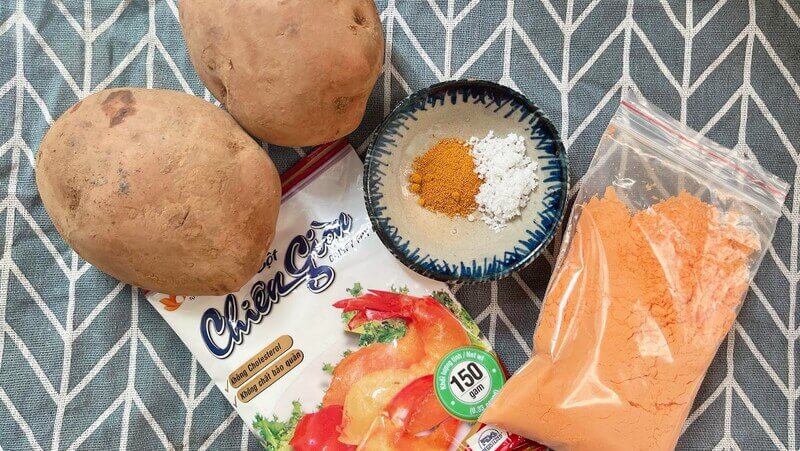chuẩn bị nguyên liệu