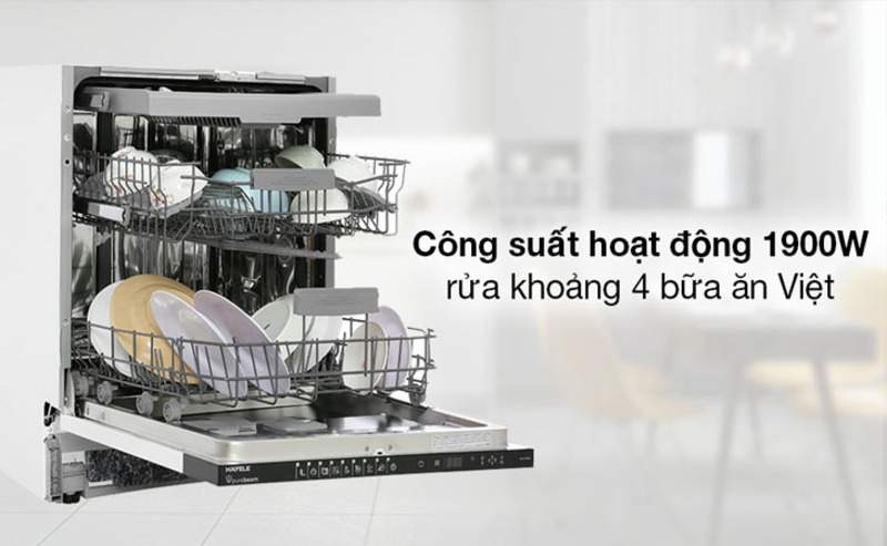 công suất máy rửa chén âm tủ