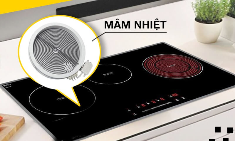 Mâm nhiệt bếp hồng ngoại