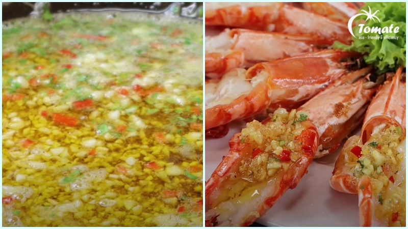 Tôm sốt bơ tỏi phô mai