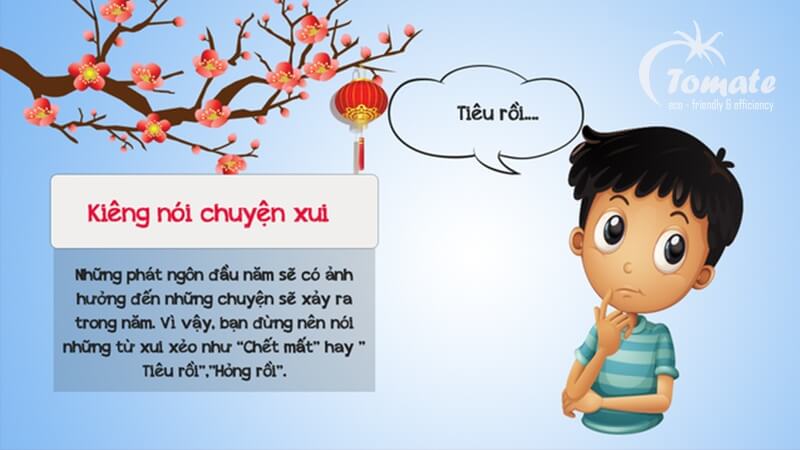 Những điều kiêng kỵ ngày Tết - kiêng nói về điều xấu