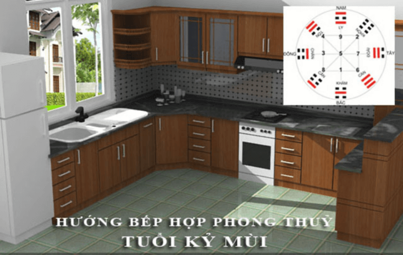 tuổi Kỷ Mùi đặt bếp hướng nào tốt nhất