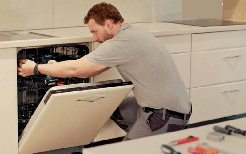 hướng dẫn lắp đặt máy rửa bát bosch