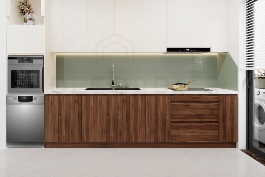 thiết kế phòng bếp 15m2