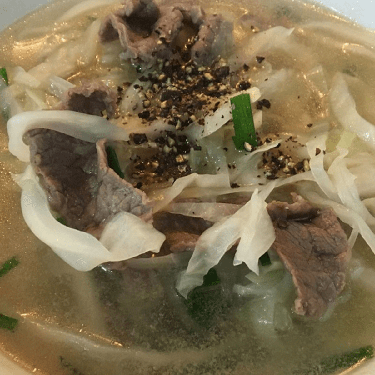 canh thịt bò bắp cải