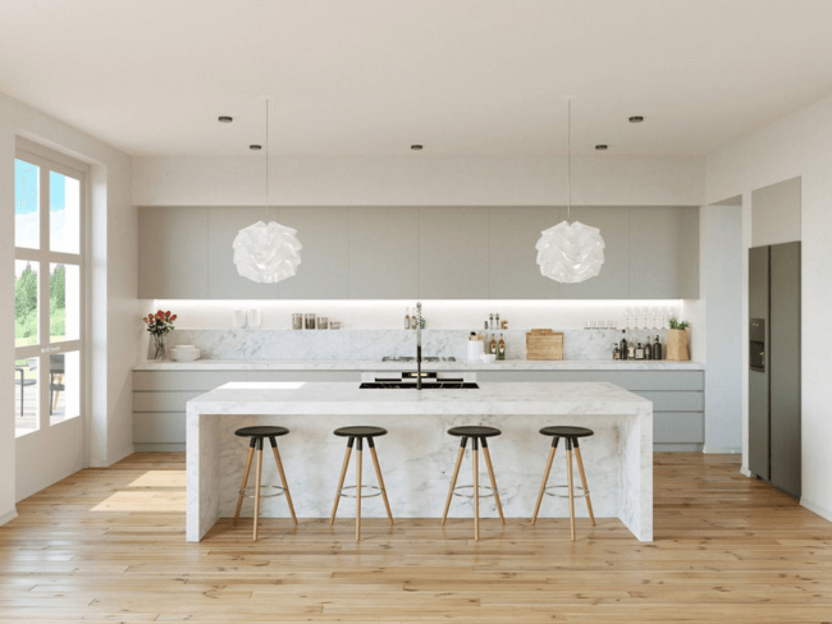 hình ảnh phòng bếp 20m2