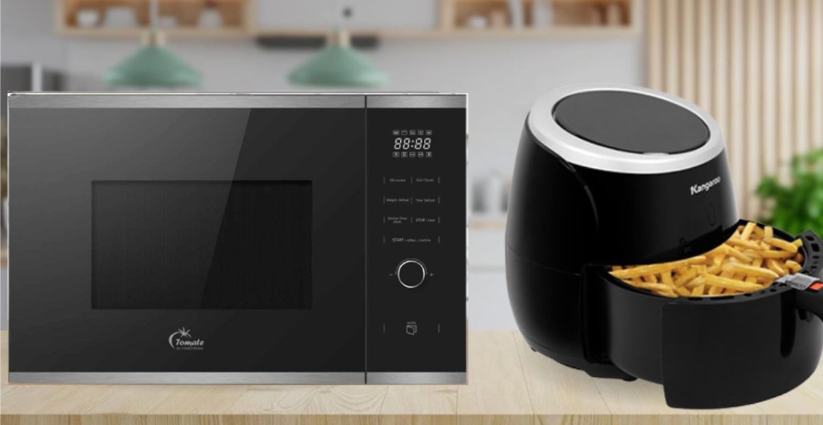 nên mua lò vi sóng hay nồi chiên không dầu