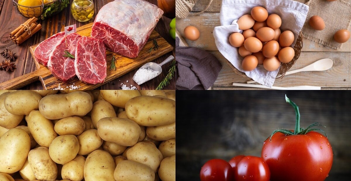 nguyên liệu làm bít tết bằng lò nướng