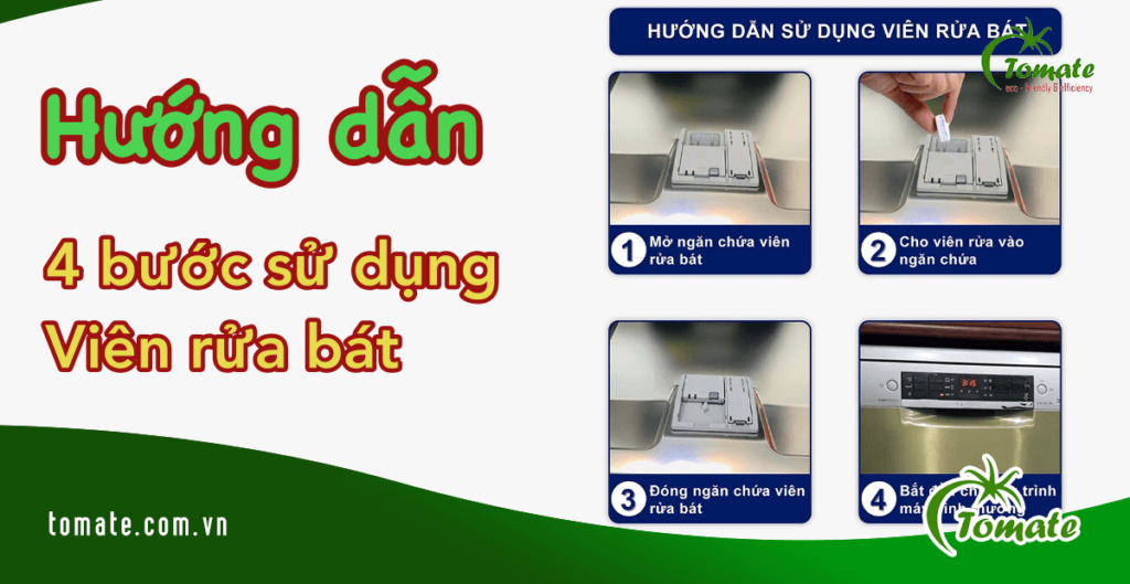 hướng dẫn sử dụng viên rửa chén