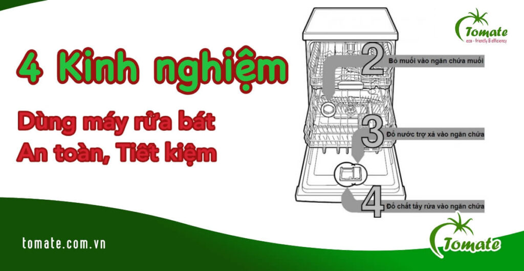 kinh nghiệm dùng máy rửa bát
