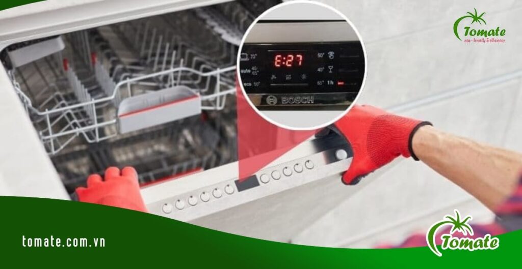 lỗi E27 máy rửa bát Bosch