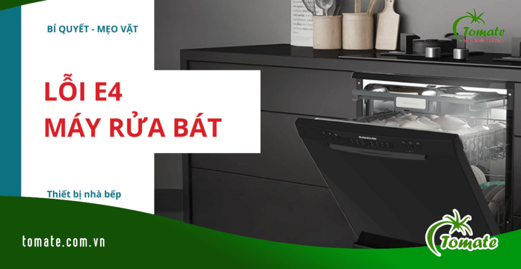 lỗi E4 máy rửa bát Eurosun