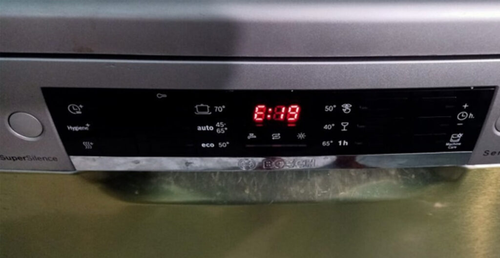 máy rửa bát Bosch lỗi E19