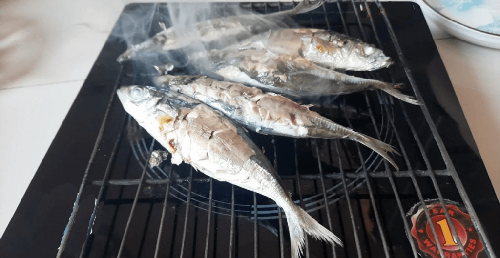 cách nướng cá bằng bếp từ