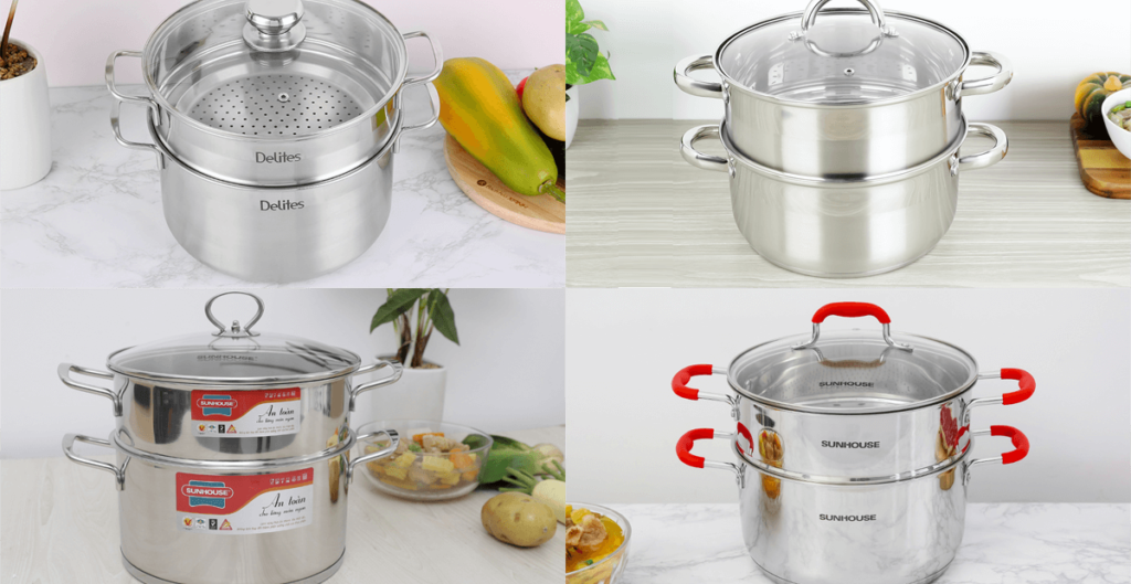 chuẩn bị nấu xôi bằng bếp từ