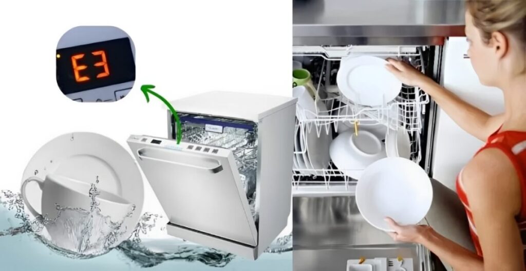 máy rửa bát báo lỗi e3