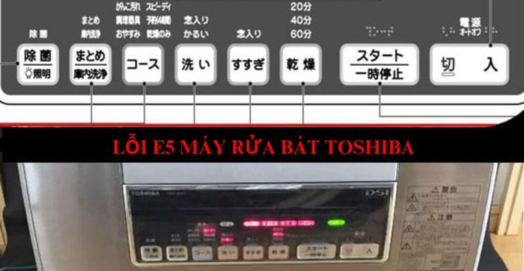 máy rửa bát báo lỗi e5