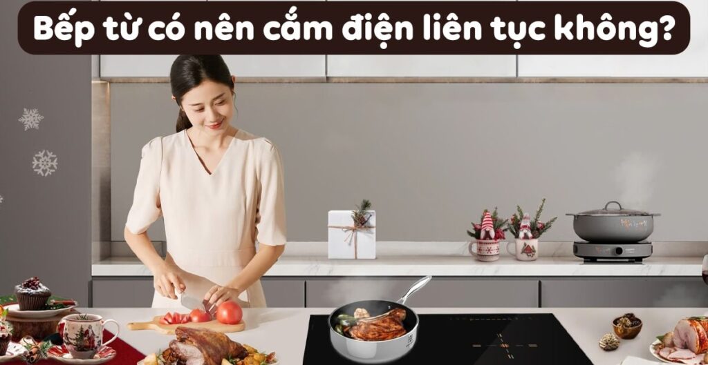 không dùng bếp từ có nên cắm điện liên tục