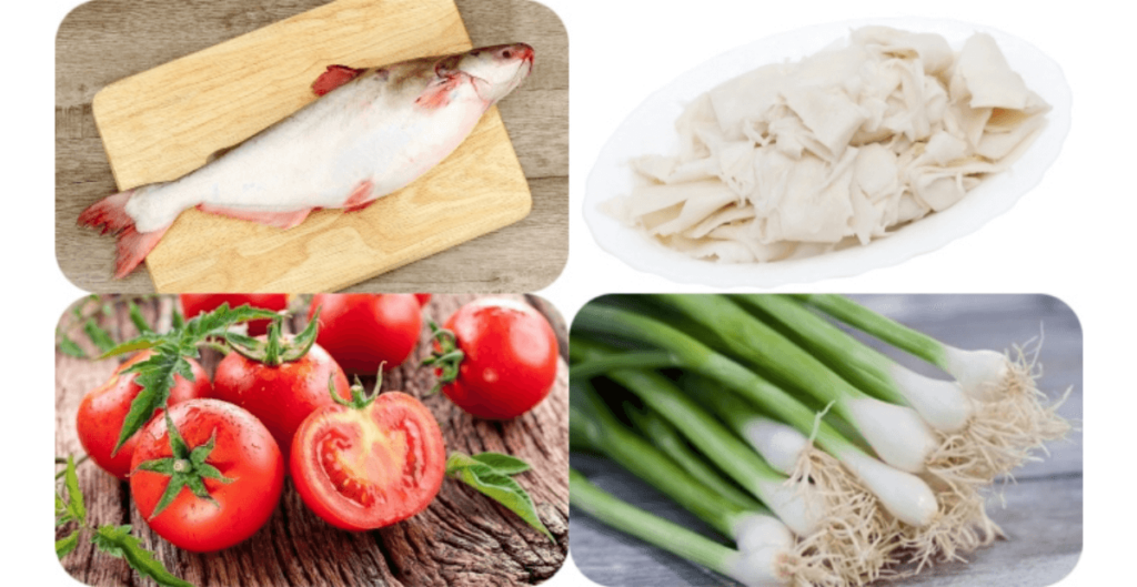 nguyên liệu canh chua cá hú nấu măng