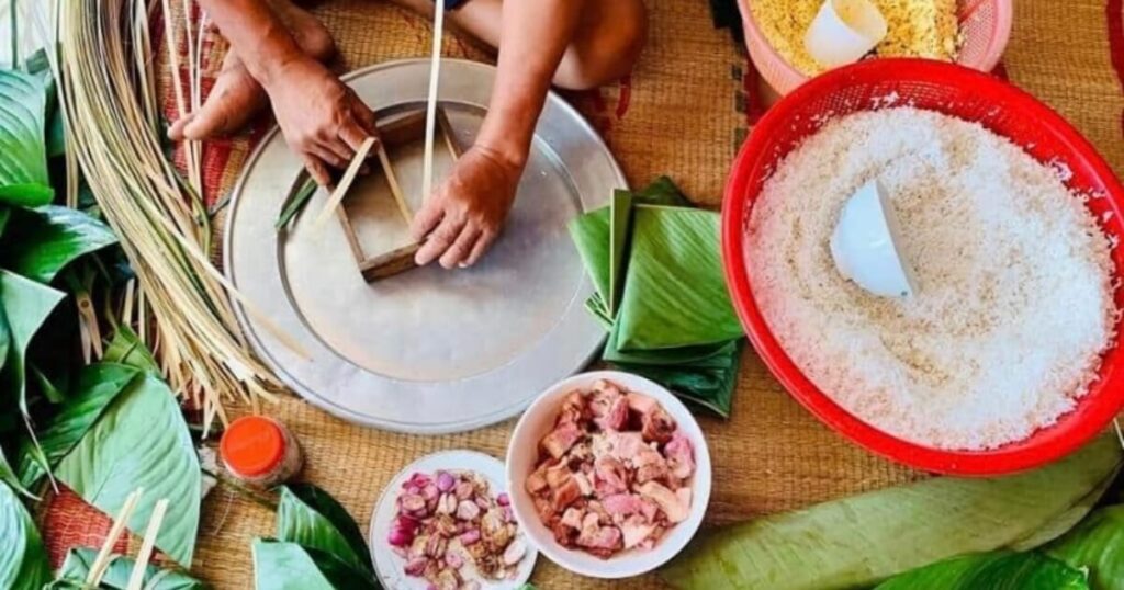 cách luộc bánh chưng bằng bếp từ
