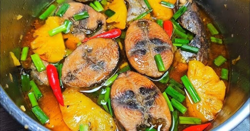 cách nấu cá kho dứa thơm