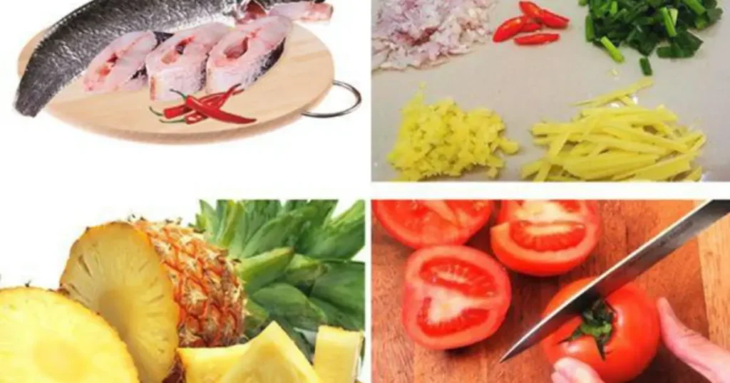 cách nấu cá tầm nấu canh dứa chua