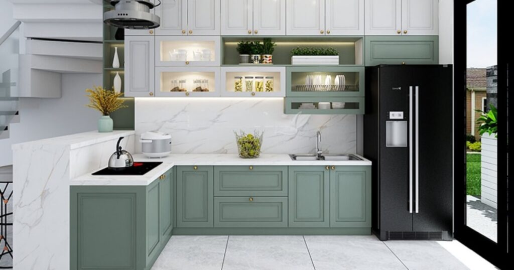 thiết kế bếp nhà cấp 4 đẹp