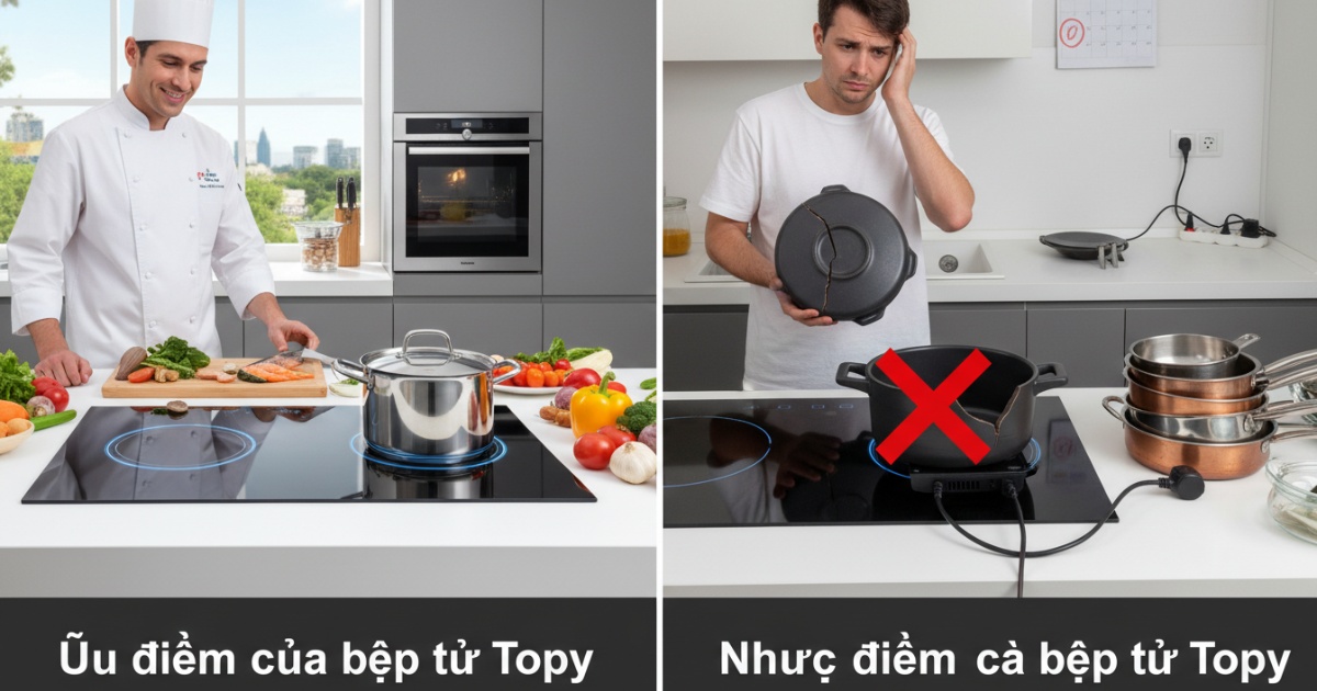 Ưu và nhược điểm của bếp từ Topy
