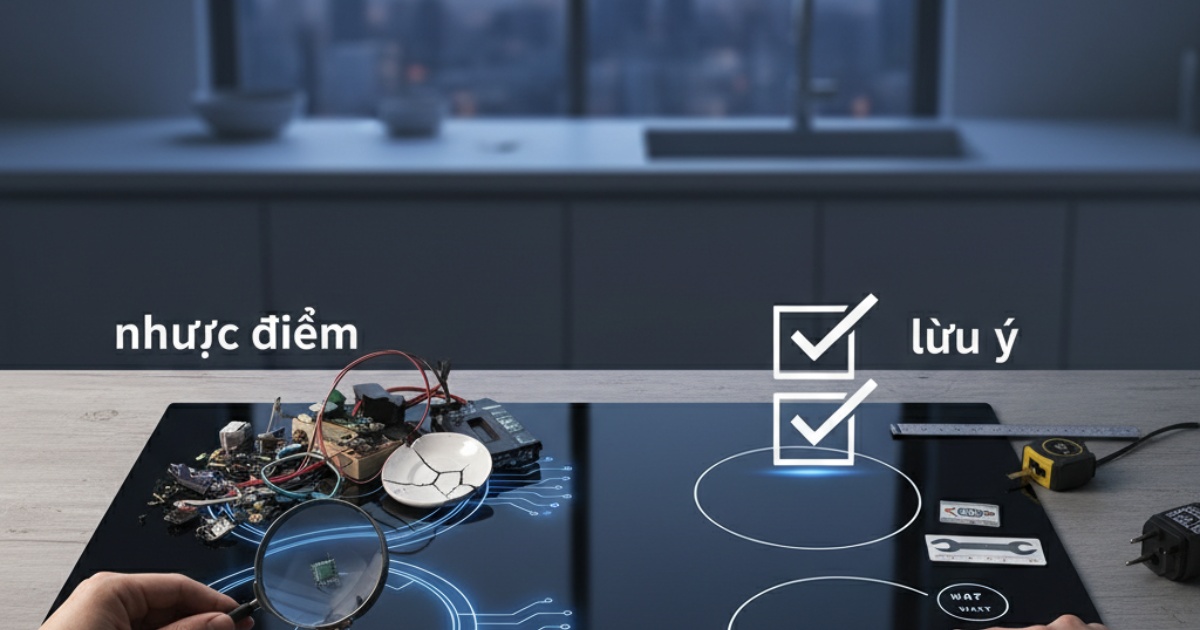 Nhược điểm và những lưu ý khi chọn mua bếp từ Dmestik Nhược điểm và những lưu ý khi chọn mua bếp từ Dmestik