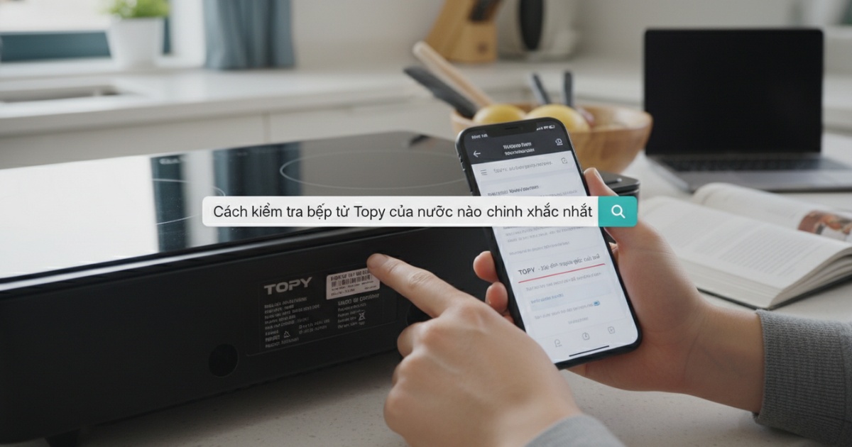 Cách kiểm tra bếp từ Topy của nước nào chính xác nhất