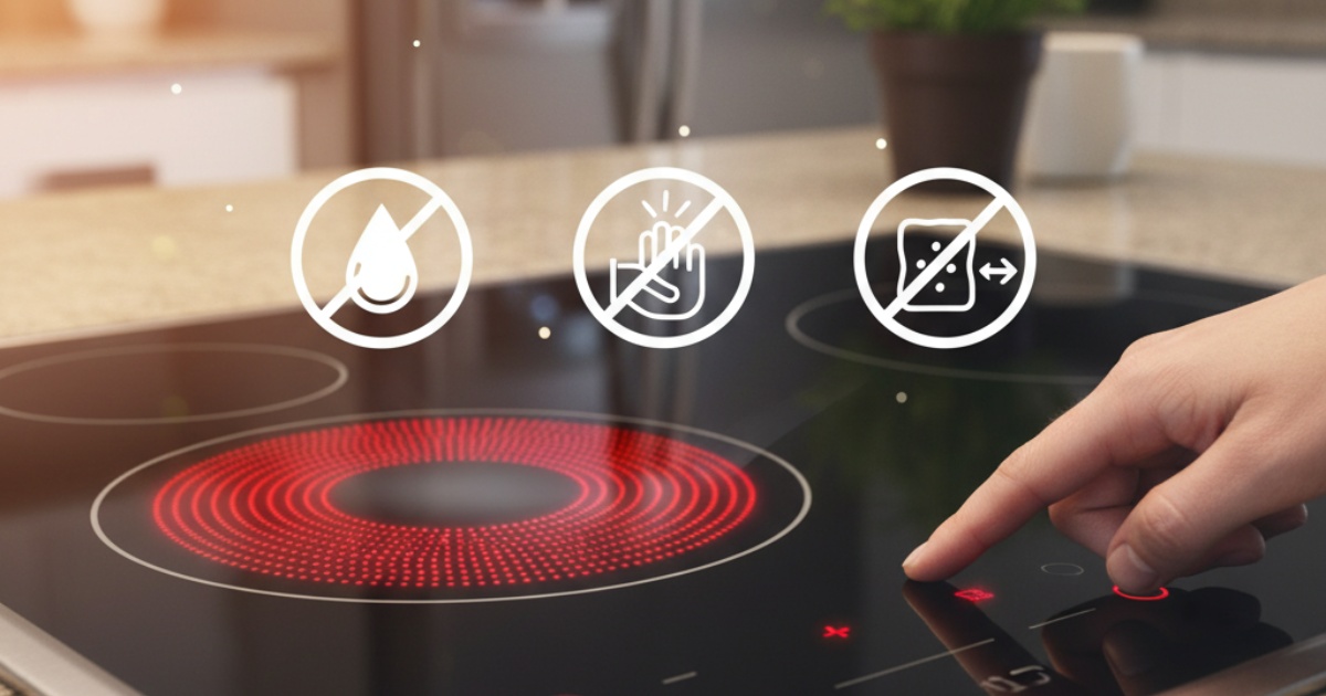 Những lưu ý quan trọng để tránh lỗi cảm ứng bếp hồng ngoại