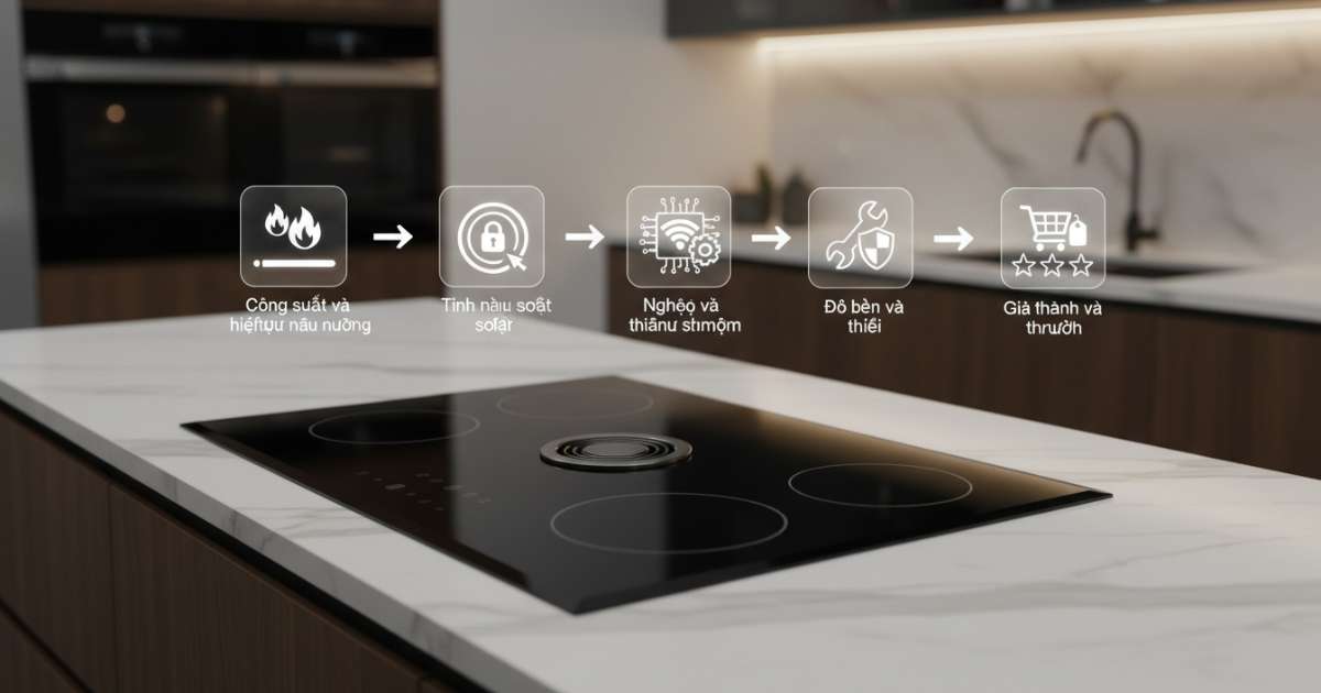 Các tiêu chí đánh giá Bếp từ âm loại nào tốt