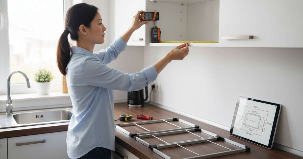 Cách đo đạc để xác định kích thước giá bát nâng hạ chuẩn nhất
