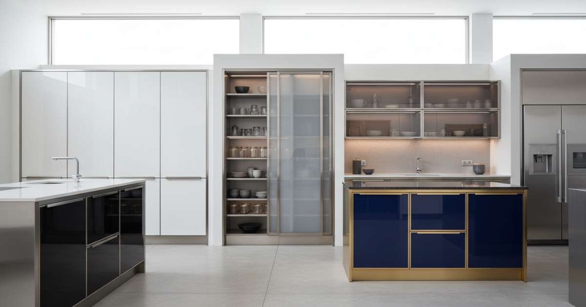 Phân loại các dòng tủ bếp inox cánh acrylic phổ biến
