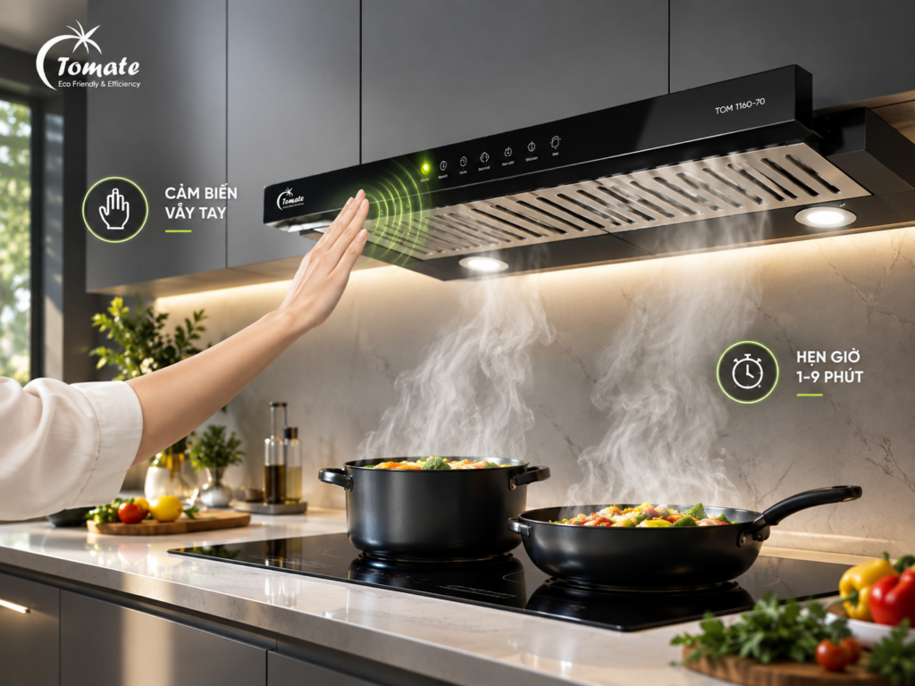 Cảm biến vẫy tay và hẹn giờ 
