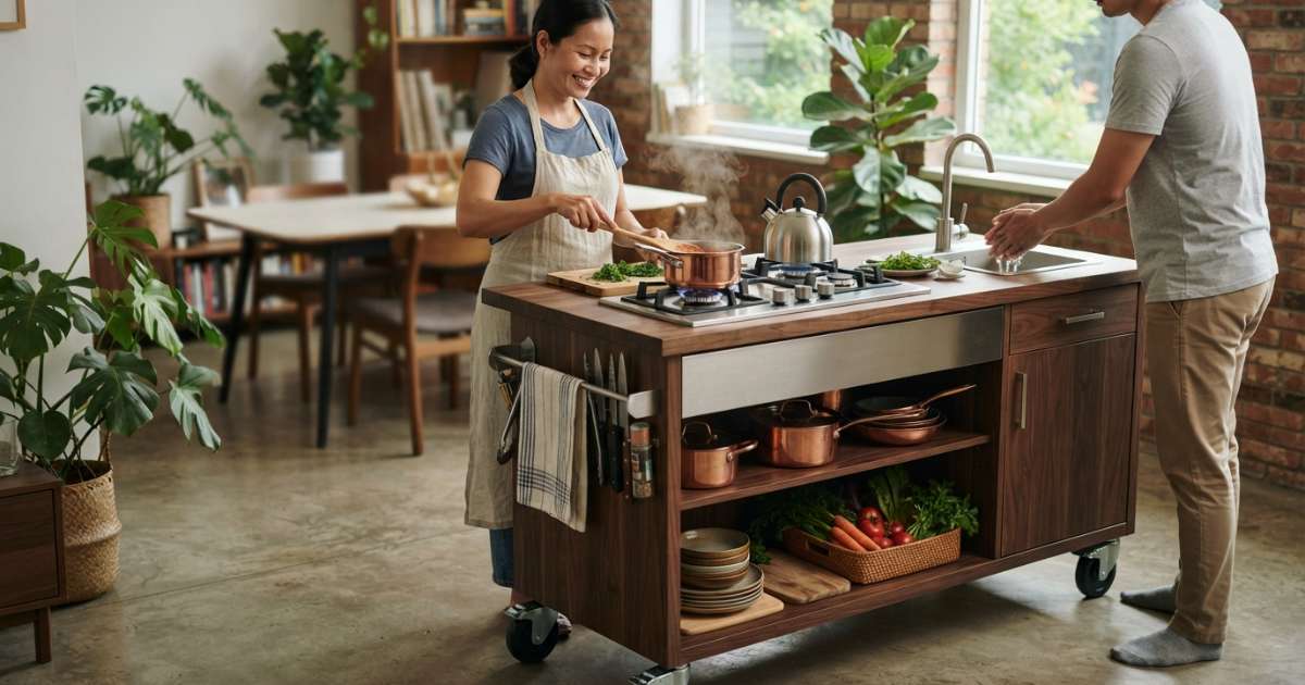 Các chất liệu phổ biến dùng để sản xuất tủ bếp di động
