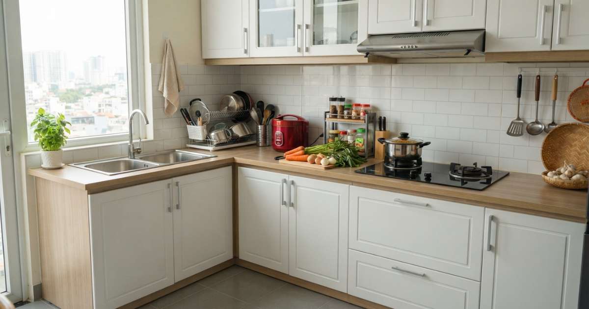 Các loại vật liệu phổ biến để làm tủ bếp nhựa hiện nay