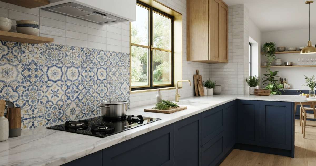 Các mẫu gạch ốp bếp phổ biến và xu hướng trang trí hiện nay