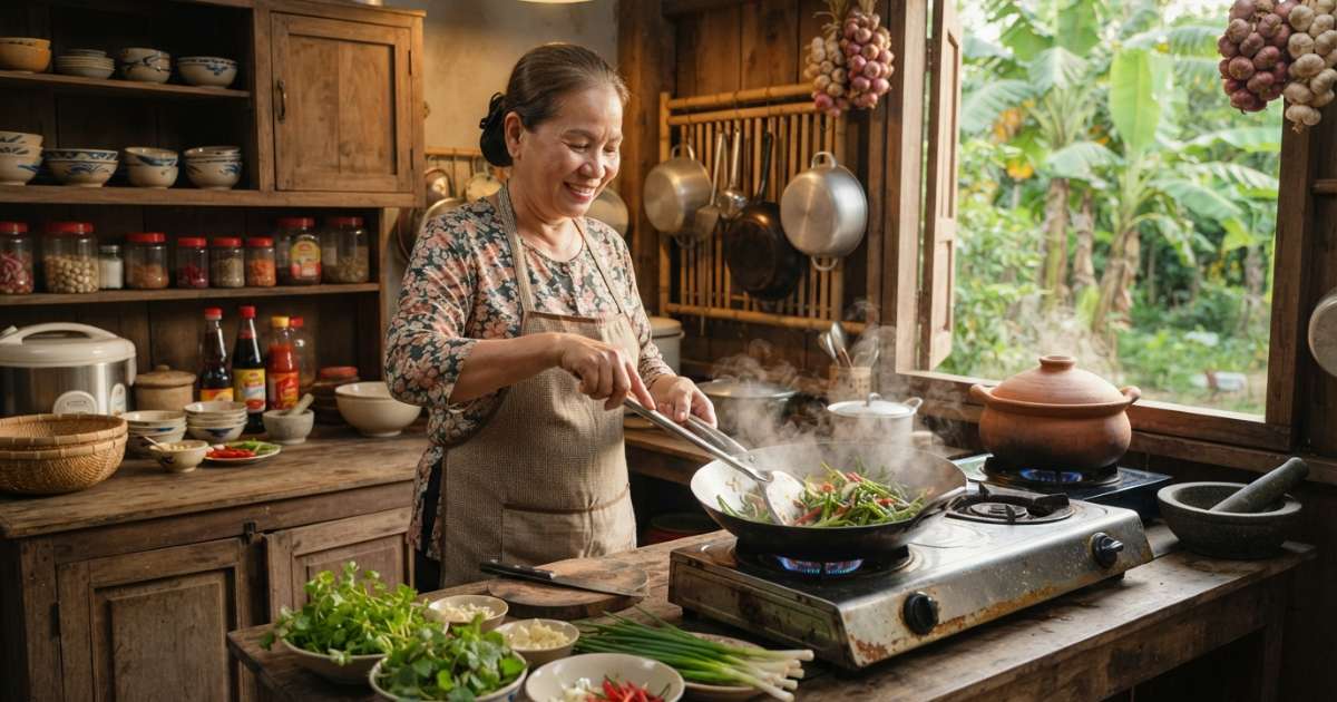 Cách bài trí nội thất bếp nhà việt hợp phong thủy và tiện nghi