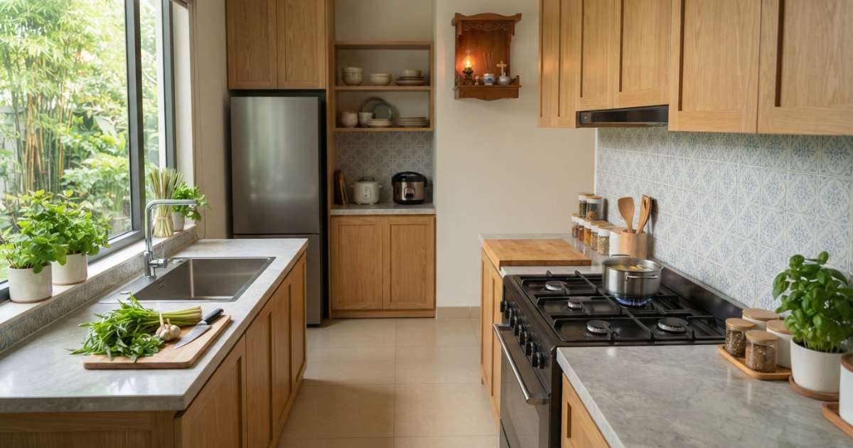 Cách chọn vị trí và hướng phong thủy bếp nấu ăn mang lại tài lộc