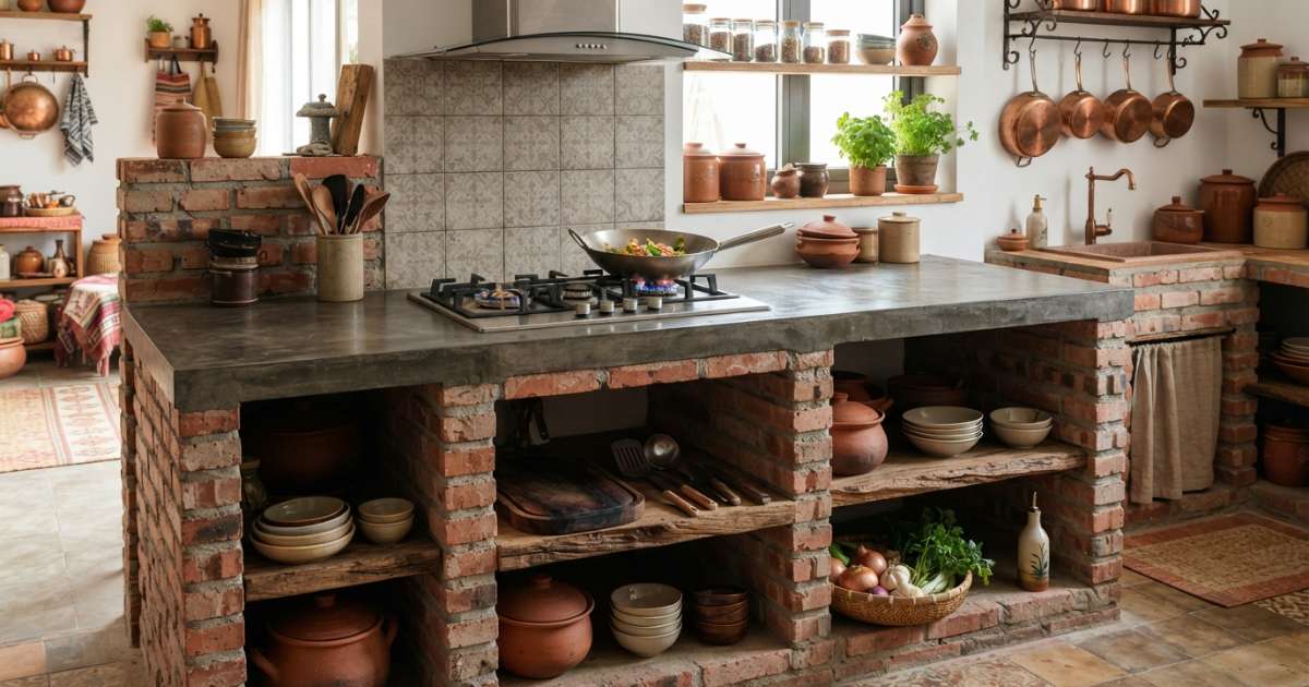Chi phí thi công kệ bếp xây gạch giá rẻ thực tế